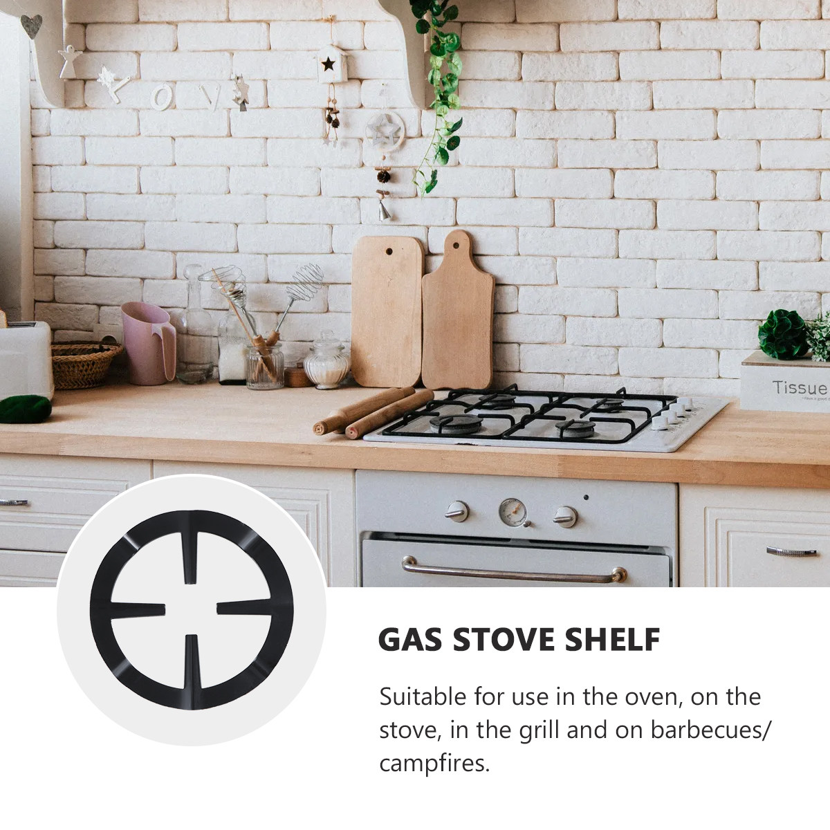 Soporte para ollas, estante pa - Home Cooking Gas reseña y precio