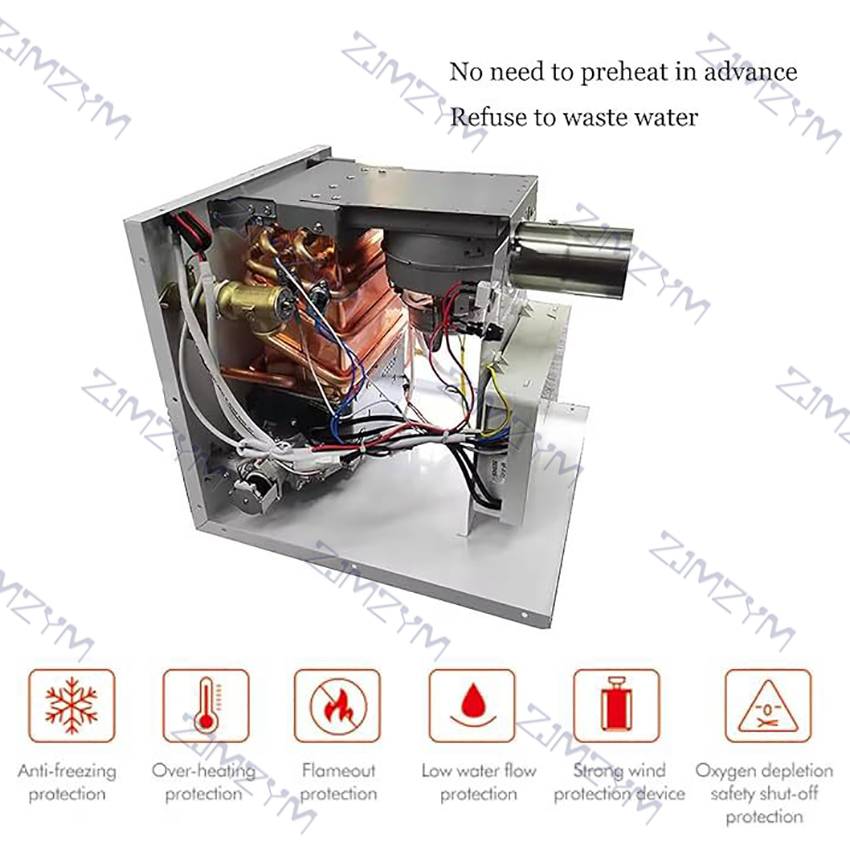 Calentador de agua de 12V CC p - Home Cooking Gas reseña y precio